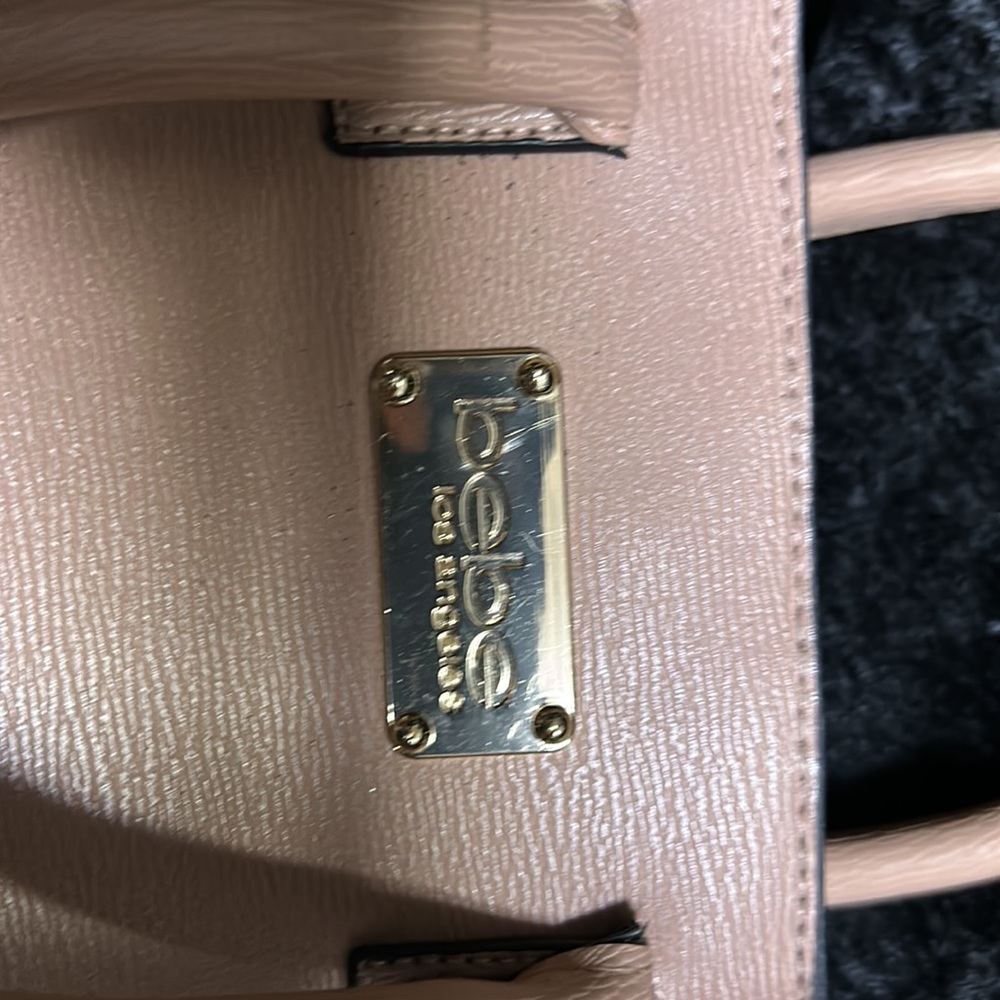 Darling BEBE Los Angeles purse with zipper compartment and snap closure. - Picture 2 of 13